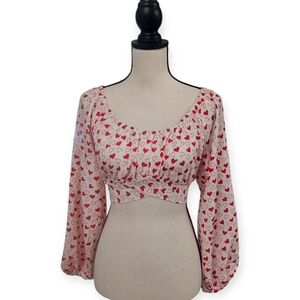 Heart Crop Blouse